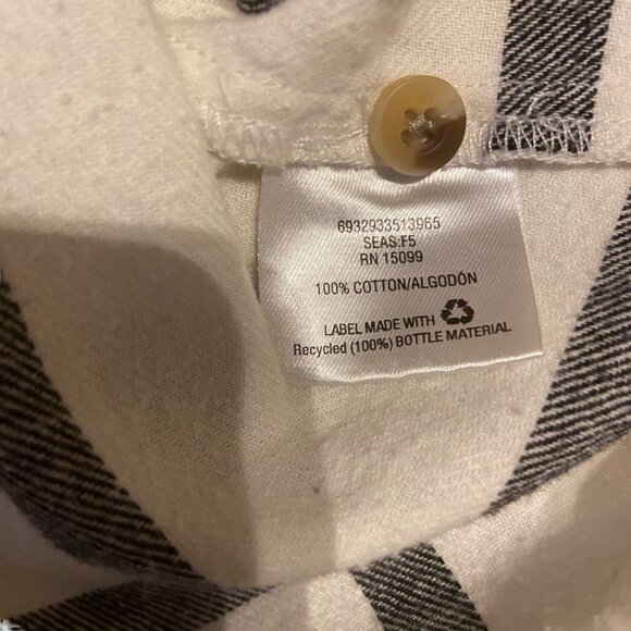 Canyon River Blues Women Top Shirt Button Down Western White Black Small *FLAWED - Picture 5 of 9